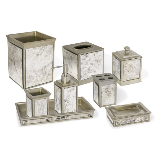 House of Hampton® Strafford Glass Bathroom Accessory Tray & Reviews